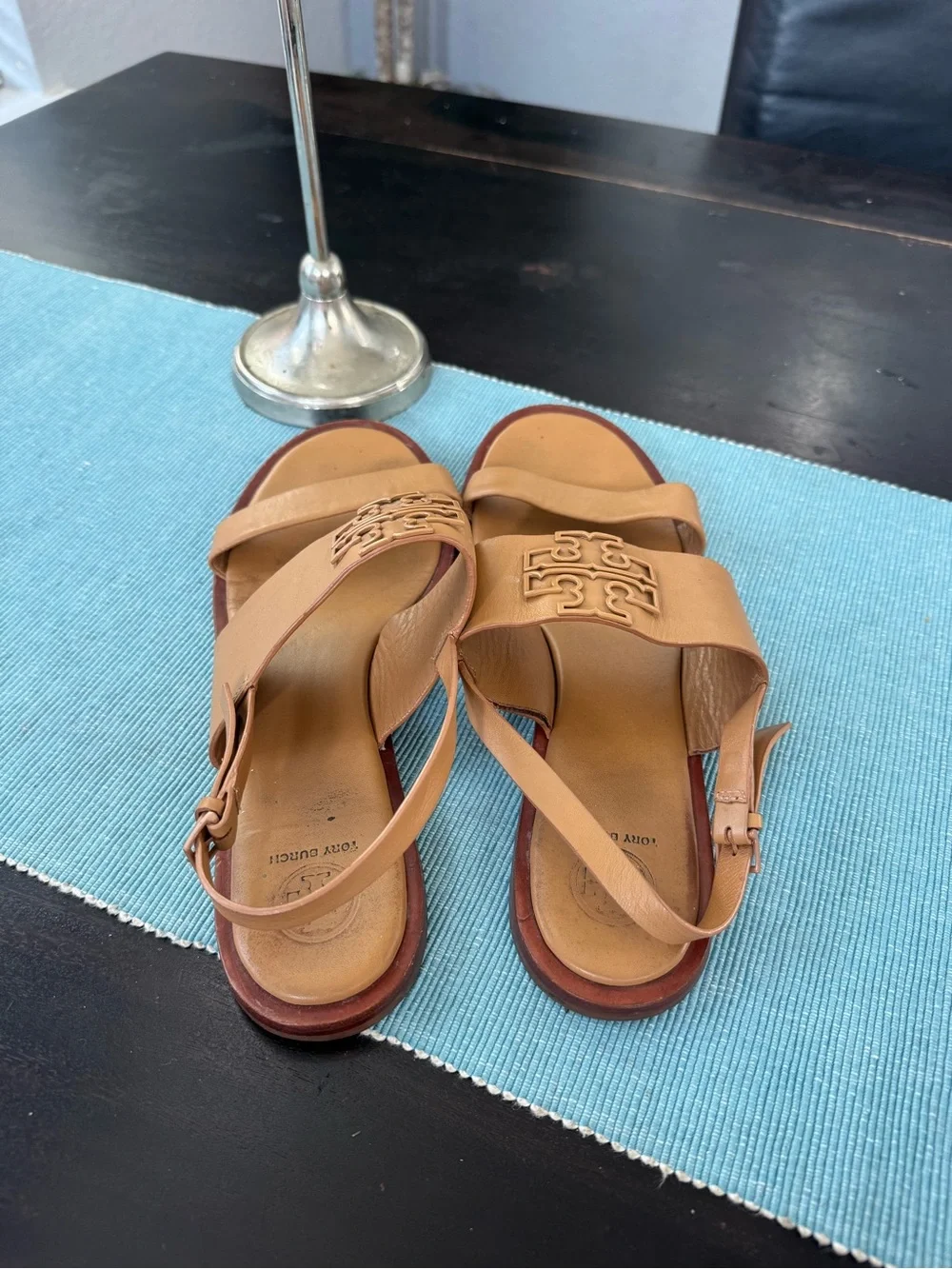 Tory Burch leather slide